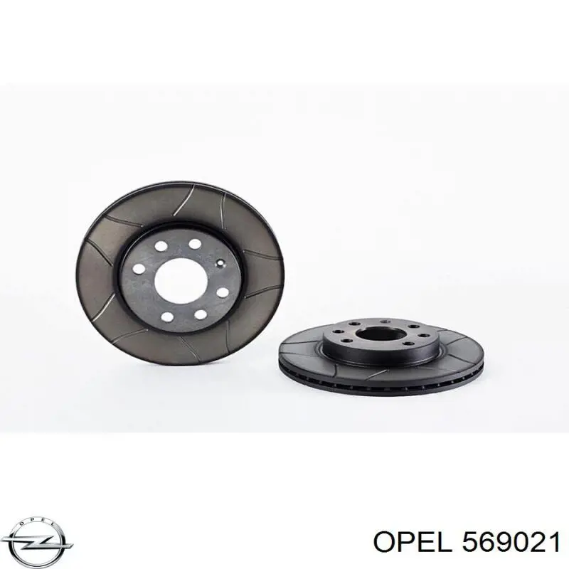 569021 Opel Гальмо дискове переднє