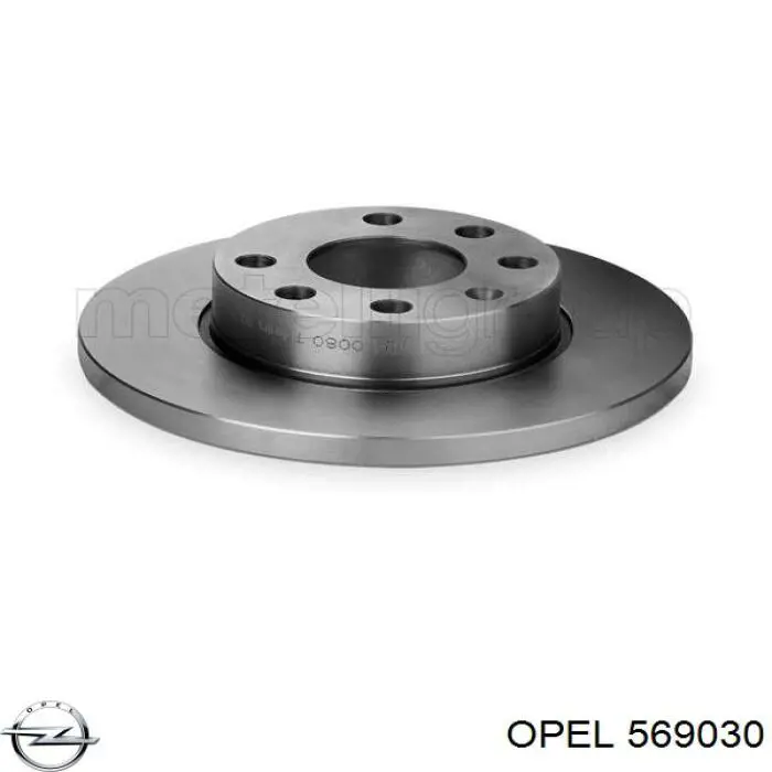 569030 Opel диск гальмівний передній
