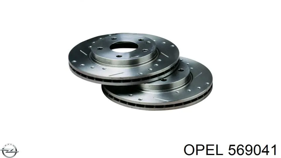 569041 Opel Гальмо дискове переднє