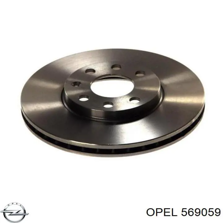 569059 Opel диск гальмівний передній