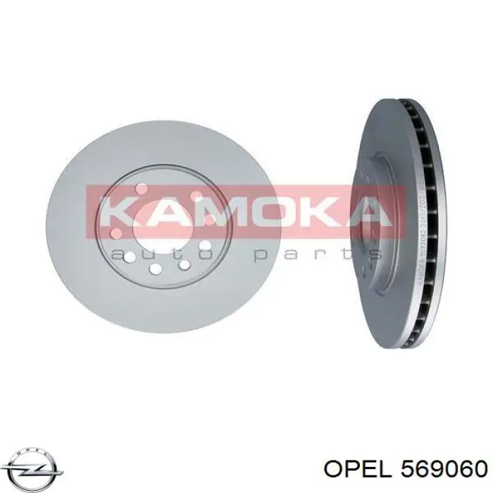 Диск гальмівний передній Opel 569060