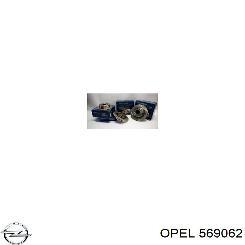 Задні дискові гальма Opel 569062 ціна, від 55.28 USD