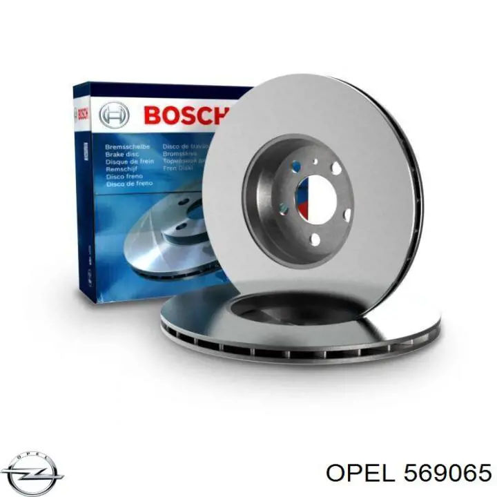 569065 Opel диск гальмівний передній
