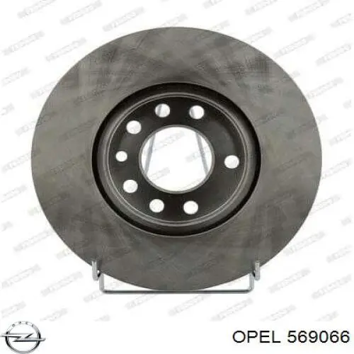 569066 Opel диск гальмівний передній