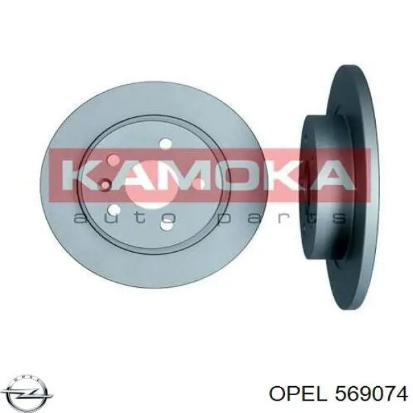 Гальмівні диски 569074 Opel
