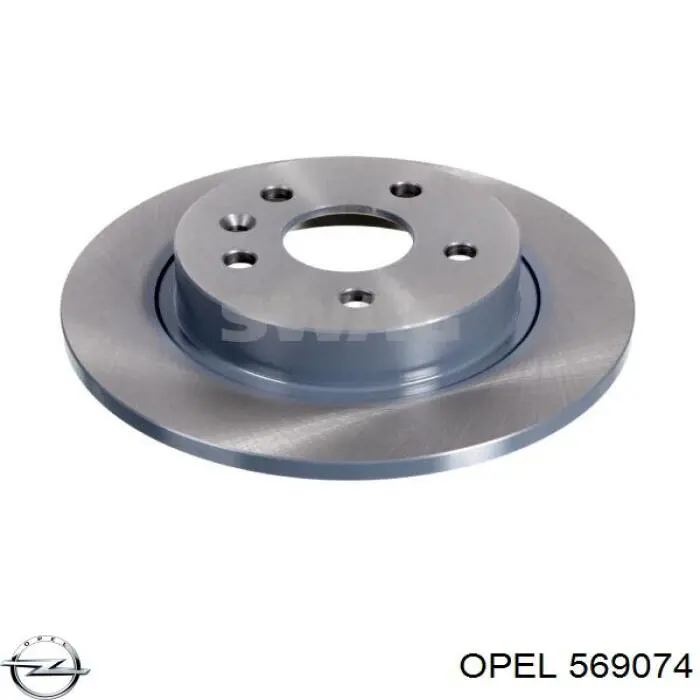 Задні дискові гальма Opel 569074 ціна, від 42.62 USD