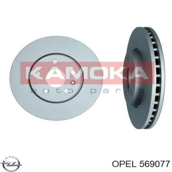 Диск переднього гальма Opel 569077 ціна, від 46.70 USD