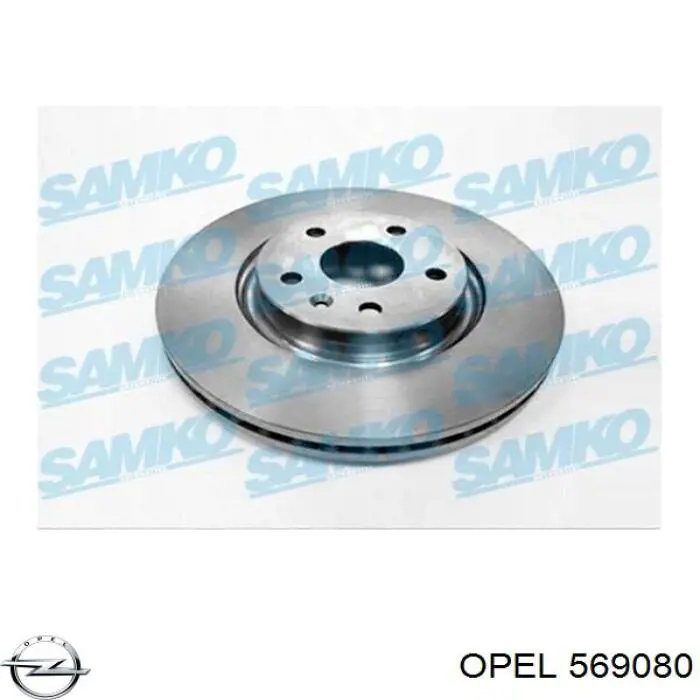 Диск переднього гальма Opel 569080 ціна, від 70.67 USD