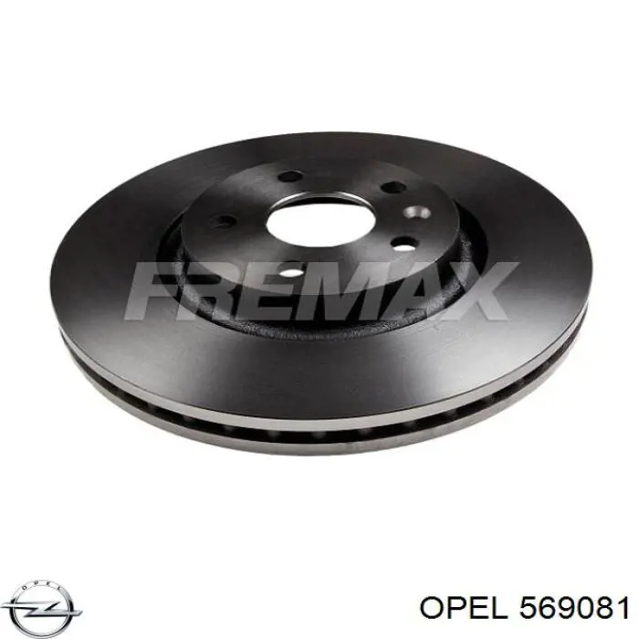 Диск гальмівний передній Opel 569081