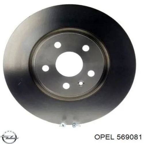 Диск переднього гальма Opel 569081 ціна, від 70.59 USD