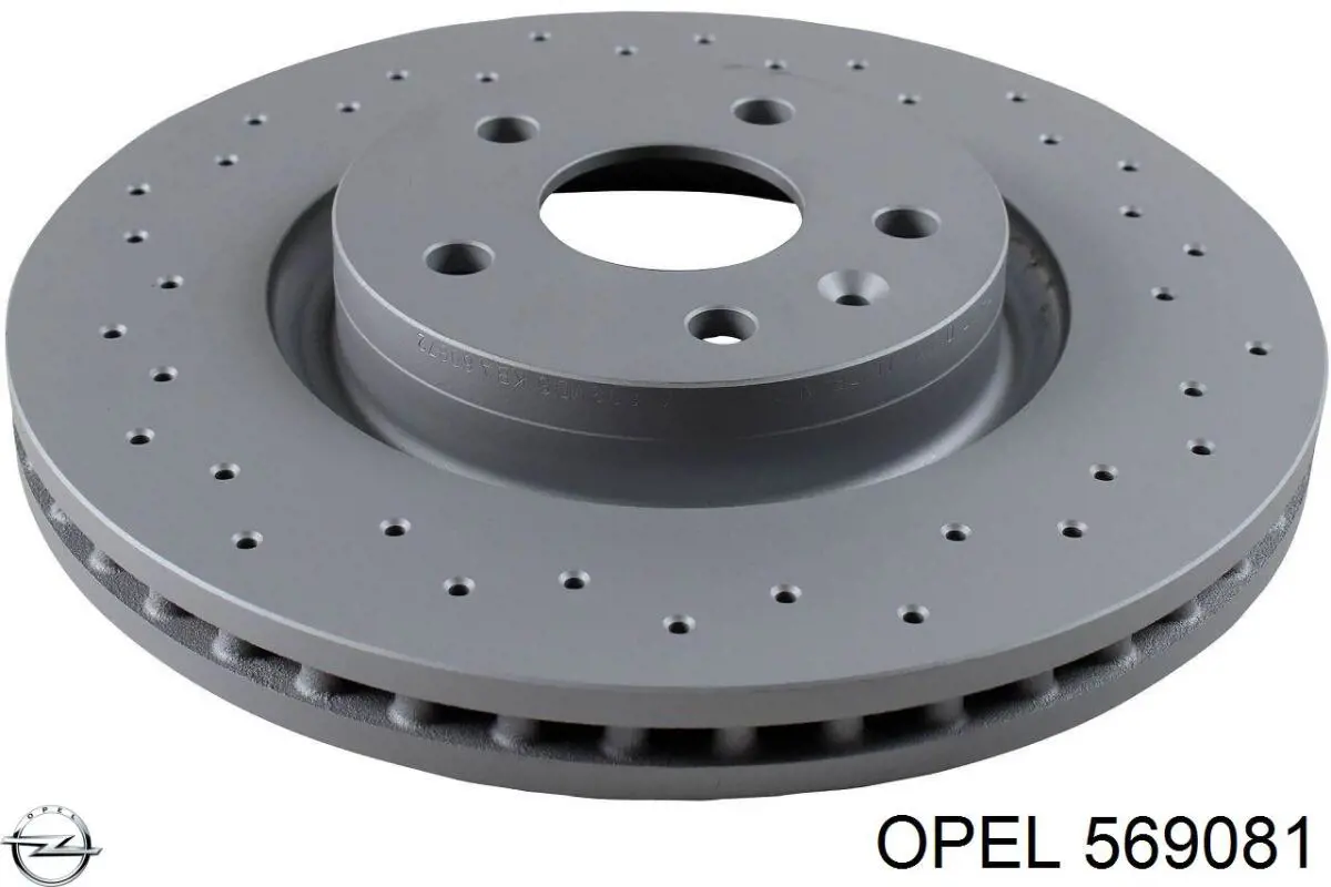 Гальмівні диски передні 569081 Opel