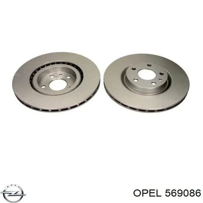 569086 Opel диск гальмівний передній