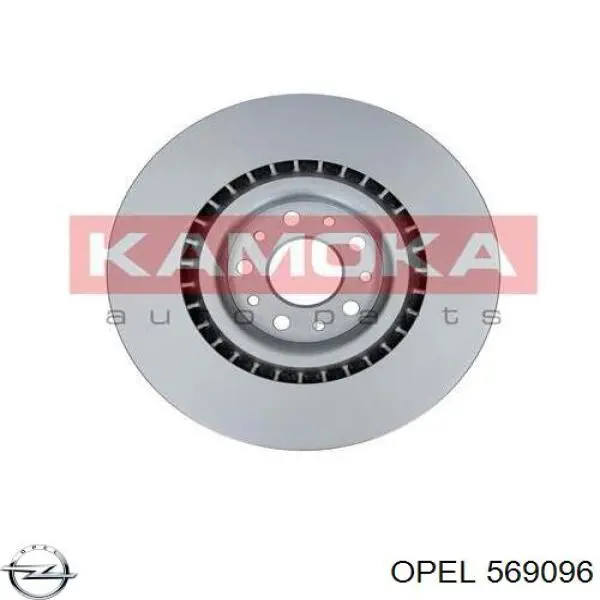 Диск переднього гальма Opel 569096 ціна, від 55.52 USD