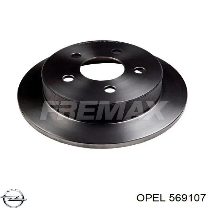 Диск гальмівний задній Opel 569107