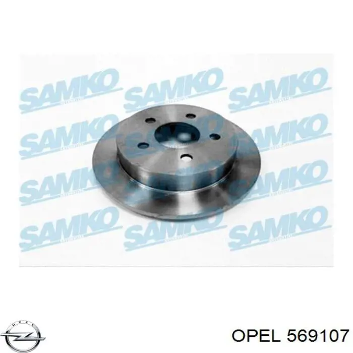 Купити 569107 Opel Диск заднього гальма