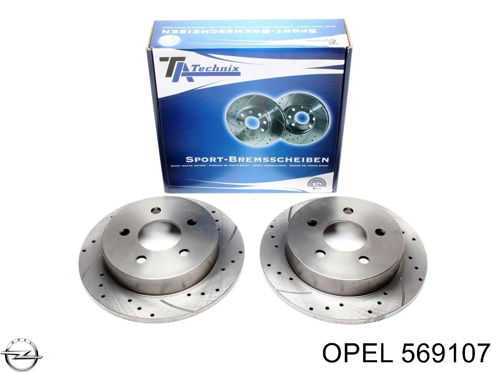 Гальмівні диски 569107 Opel