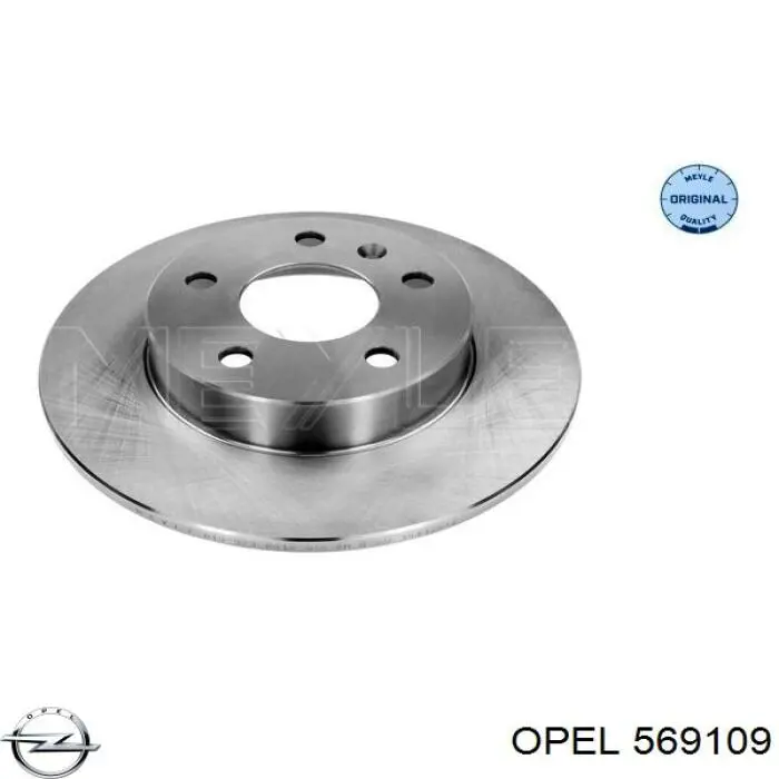 569109 Opel диск гальмівний задній