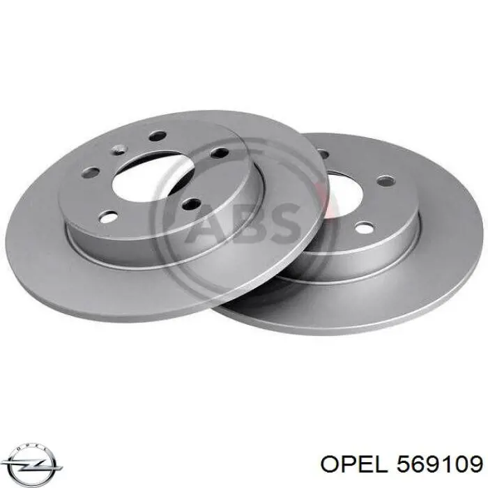 Купити 569109 Opel Диск заднього гальма
