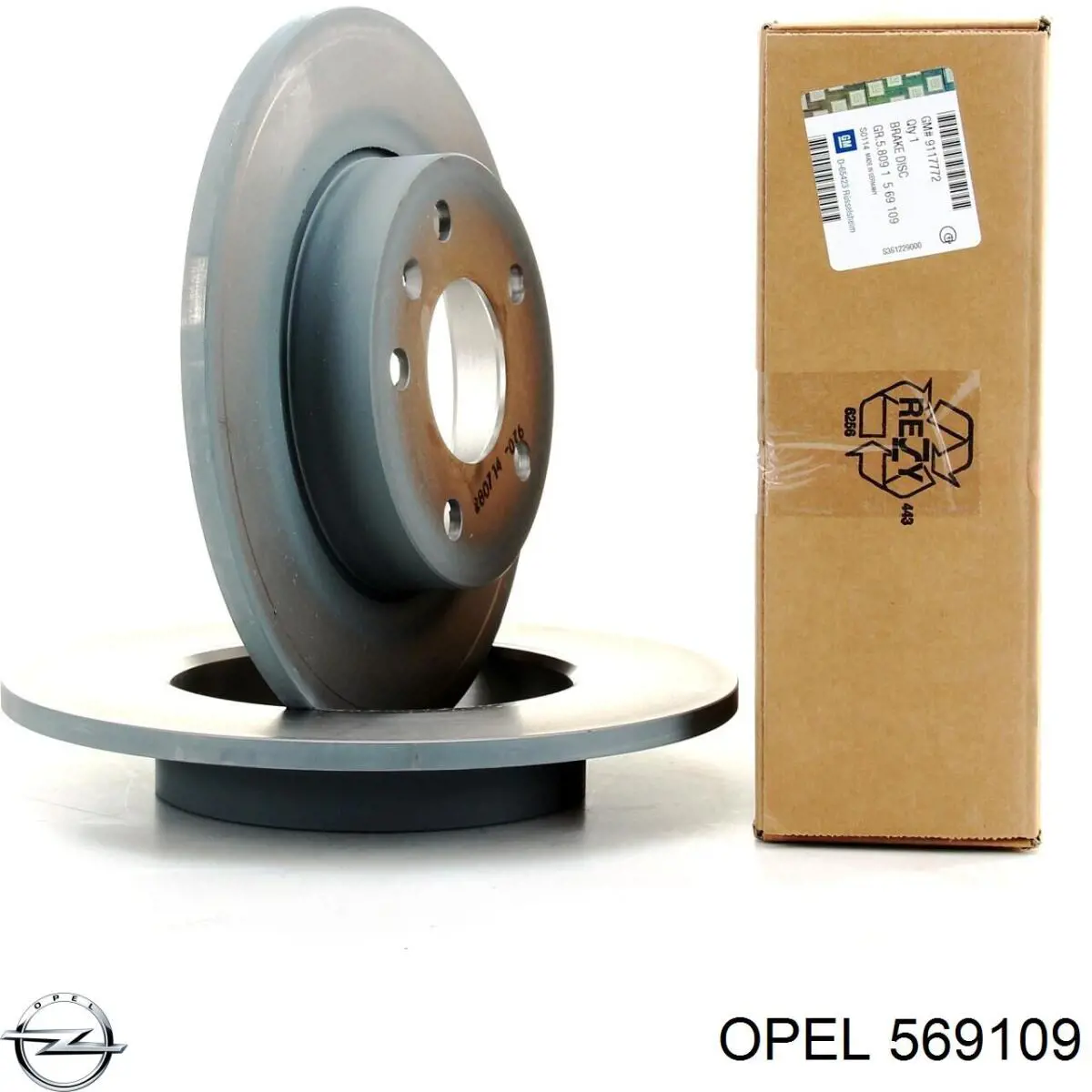 Гальмівні диски 569109 Opel