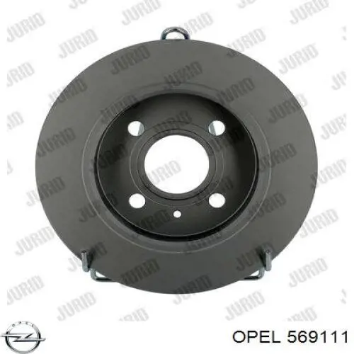 569111 Opel диск гальмівний задній