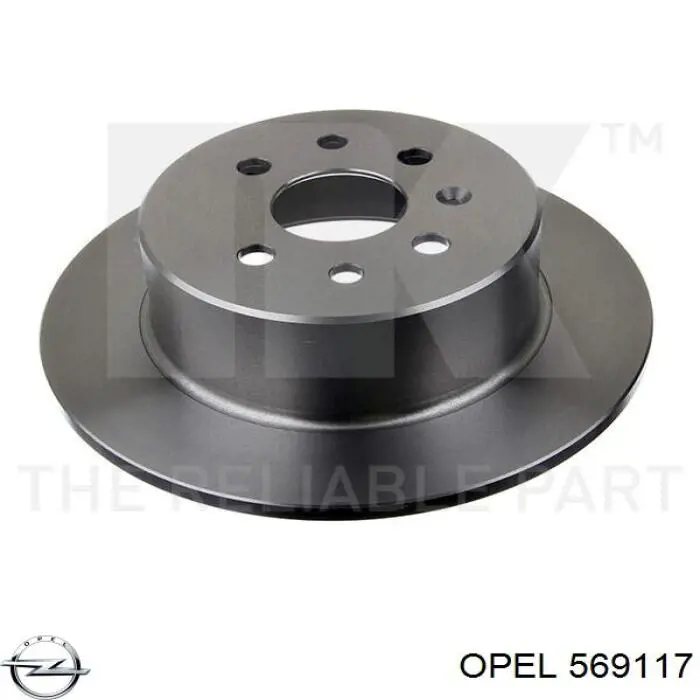 Купити 569117 Opel Диск заднього гальма