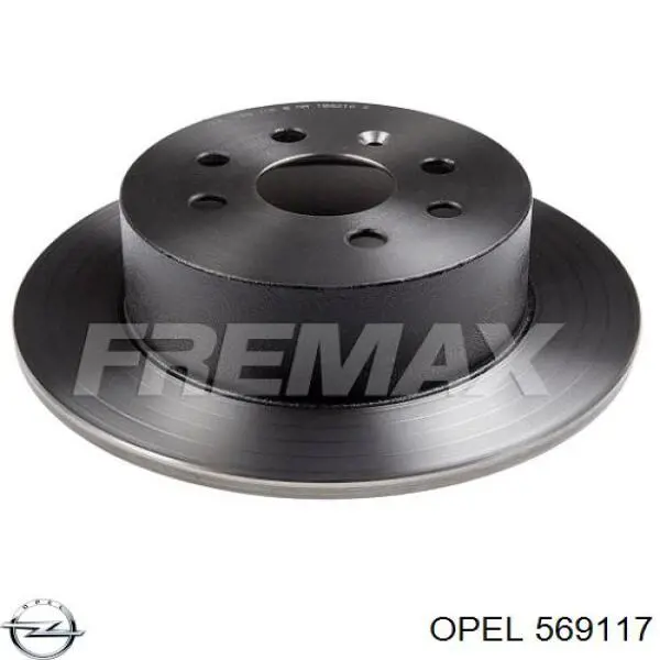 Задні дискові гальма Opel 569117 ціна, від 31.99 USD