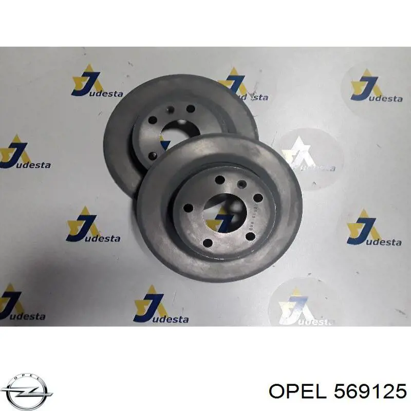 Гальмівні диски 569125 Opel