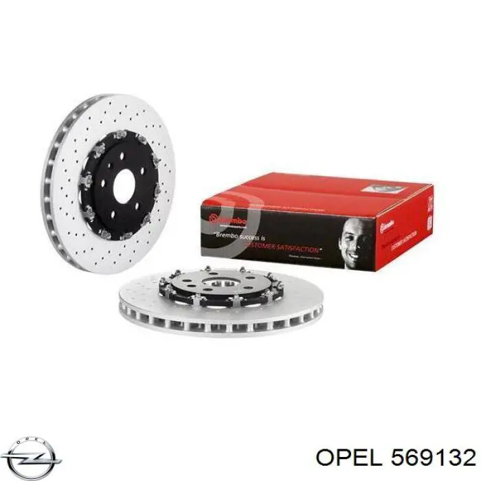 Диск переднього гальма Opel 569132 ціна, від 735.87 USD