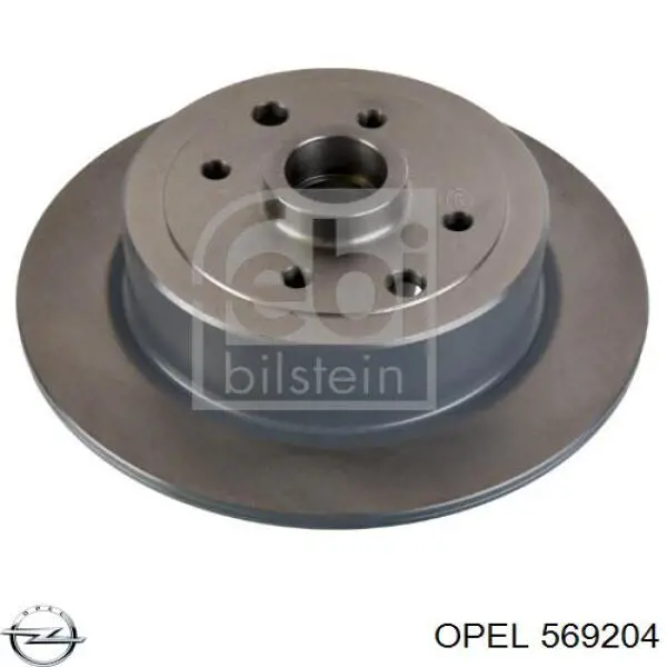 Задні дискові гальма Opel 569204 ціна, від 40.27 USD