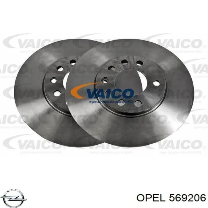 Задні дискові гальма Opel 569206 ціна, від 22.80 USD