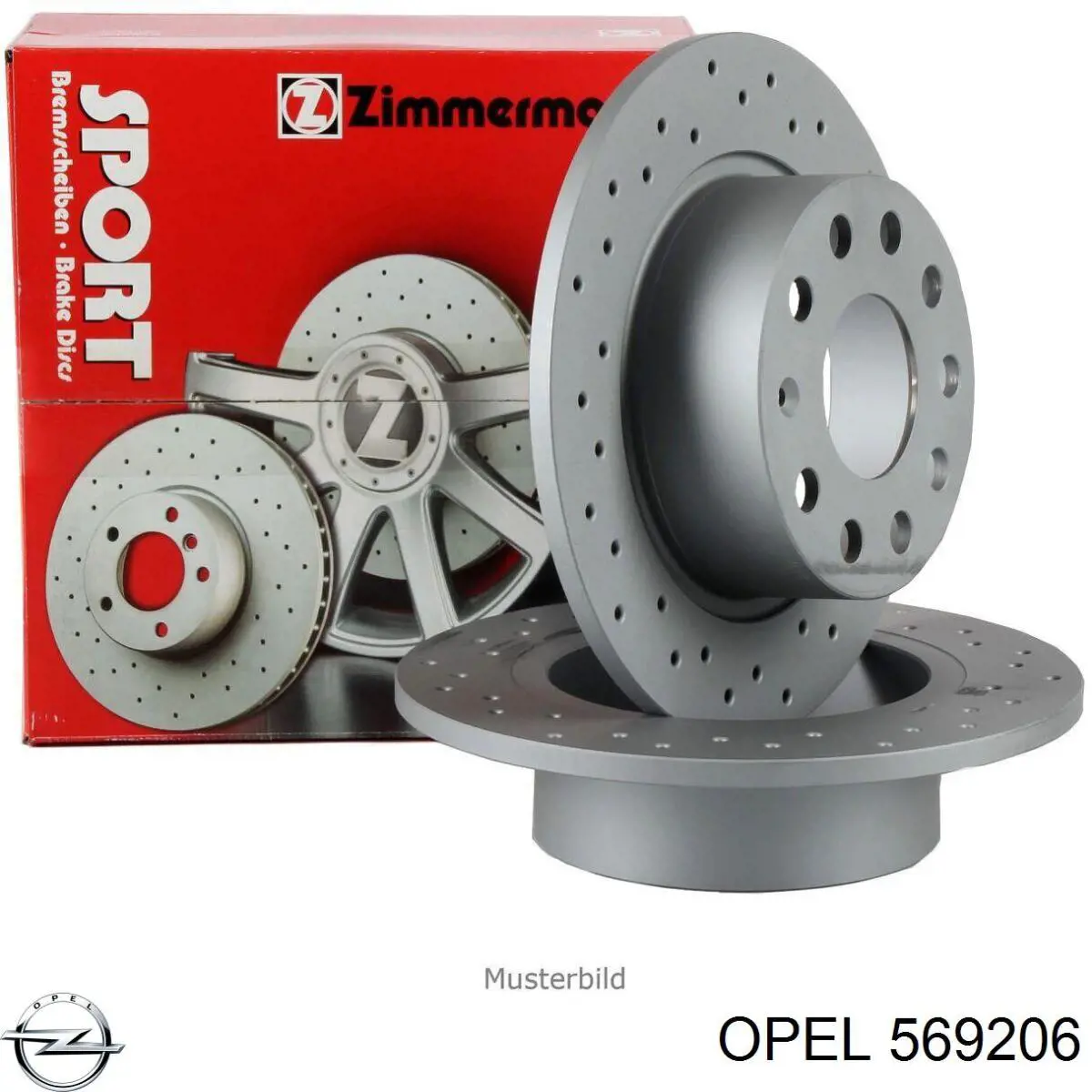 Купити 569206 Opel Диск заднього гальма