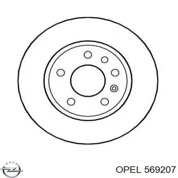 569207 Opel Дискові гальма