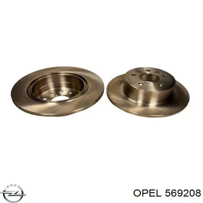 Задні дискові гальма Opel 569208 ціна, від 35.15 USD