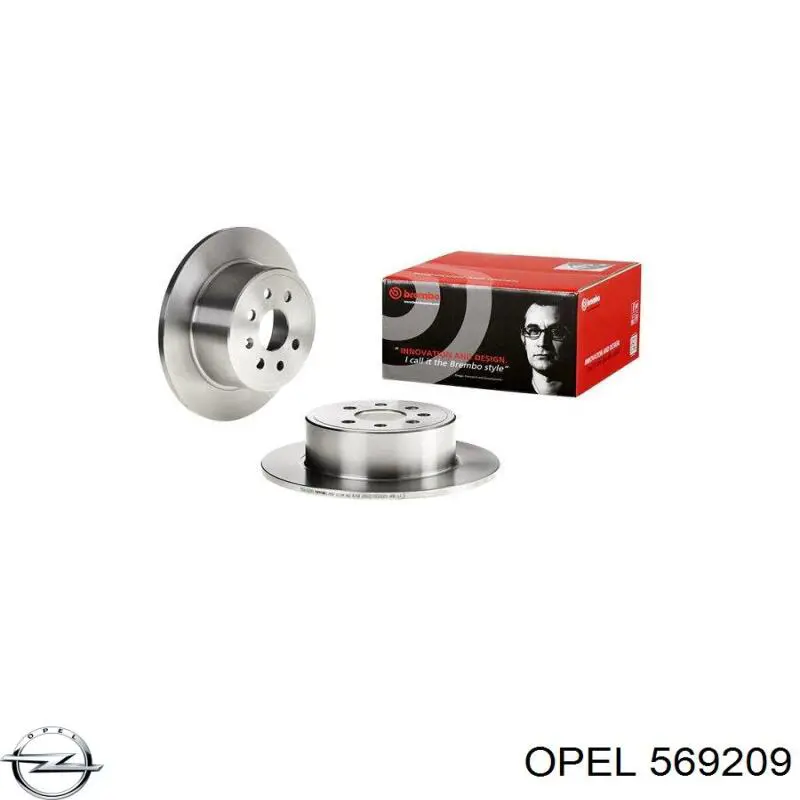 Диск гальмівний задній Opel 569209
