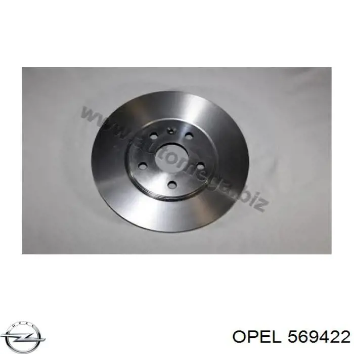 Диск переднього гальма Opel 569422 ціна, від 62.65 USD