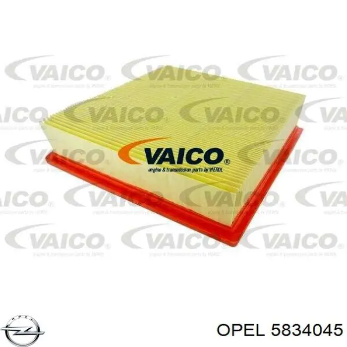 Корпус повітряного фільтра Opel 5834045 ціна, від 49.21 USD