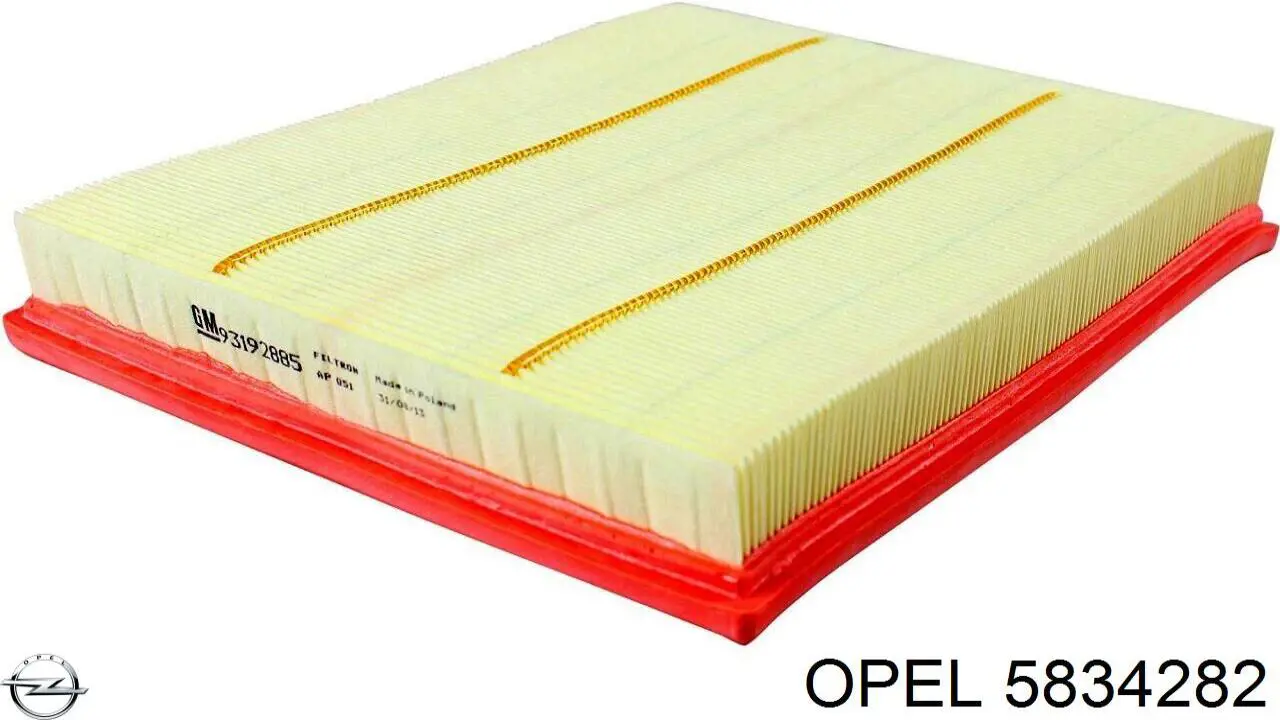 5834282 Opel Повітряний фільтр двигуна