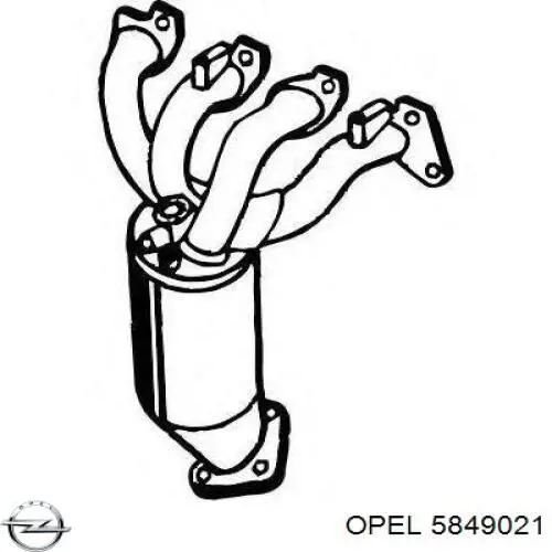 Глушник, передня частина Opel 5849021 ціна, від 197.80 USD