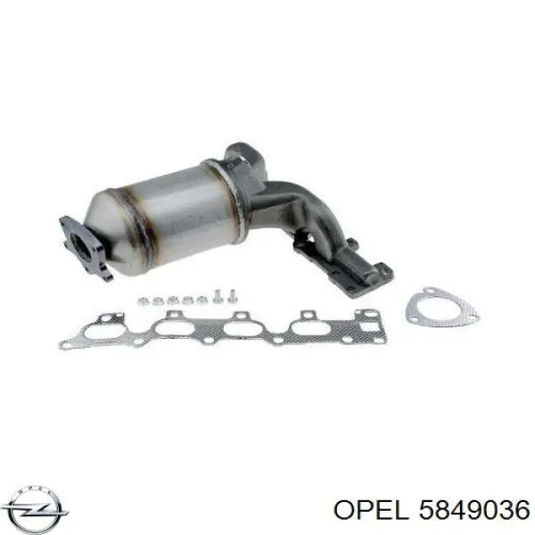 Газопроводи (колектор випускний) Opel 5849036 ціна, від 444.97 USD