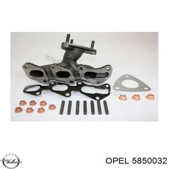 Газопроводи (колектор випускний) Opel 5850032 ціна, від 200.37 USD