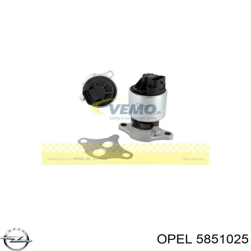 Клапан EGR Opel 5851025 ціна, від 43.87 USD
