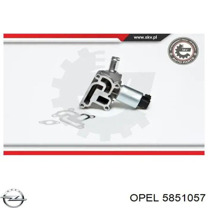 5851057 Opel клапан egr, рециркуляції газів