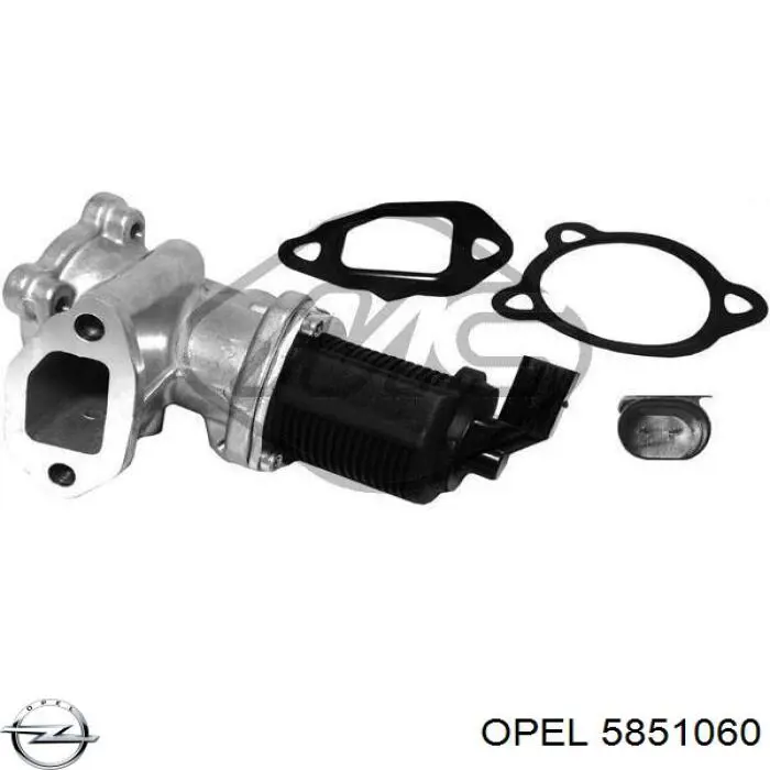 5851060 Opel клапан egr, рециркуляції газів