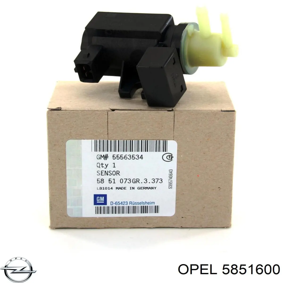 Купити 5851600 Opel Клапан перетворювач тиску наддуву (соленоїд)