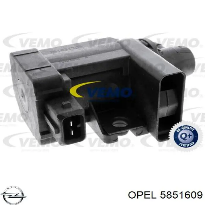Клапан перетворювач тиску наддуву (соленоїд) 5851609 Opel