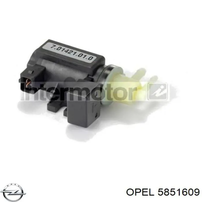 5851609 Opel перетворювач тиску (соленоїд наддуву/EGR)