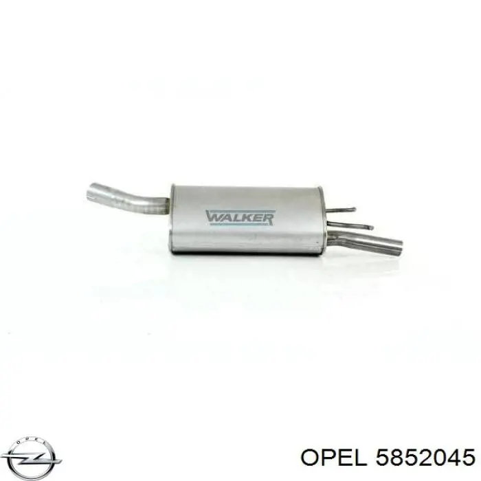 Вихлопна труба Opel 5852045 ціна, від 40.43 USD