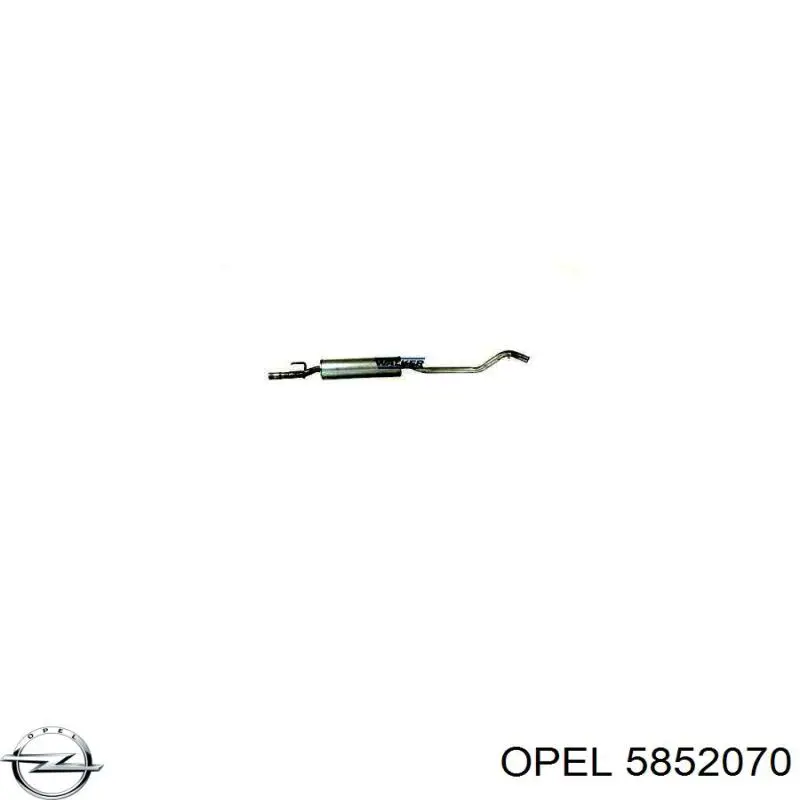Глушник, центральна частина 0852822 Opel