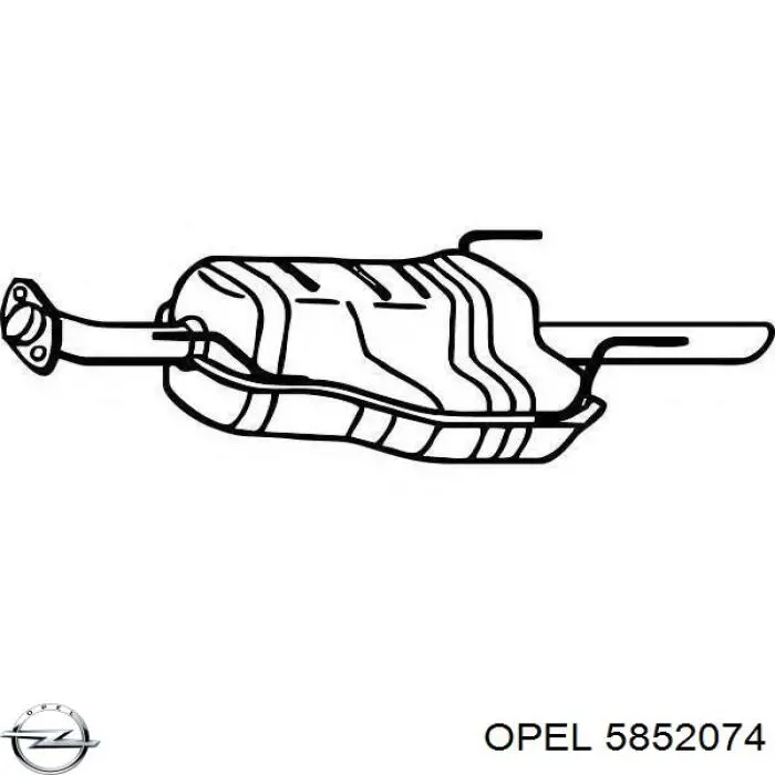 Купити 5852074 Opel Вихлоп
