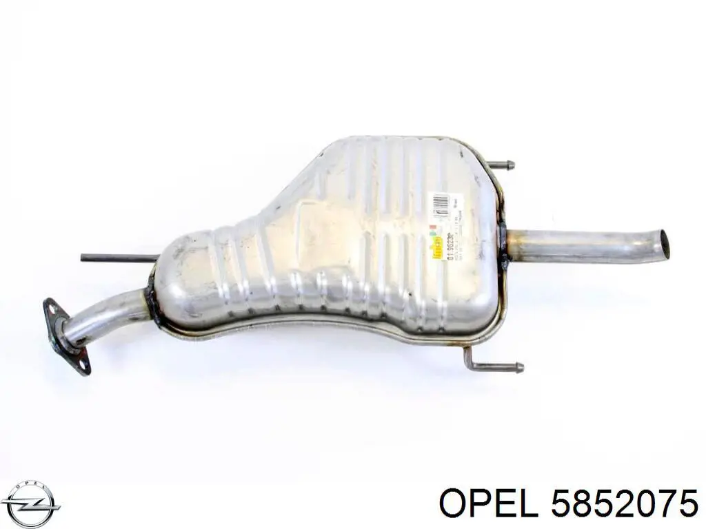 5852075 Opel Глушник, задня частина